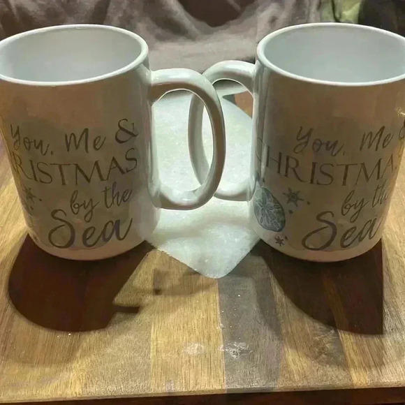 Christmas mugs. You me and Christmas by the sea. - Picture 6 of 7